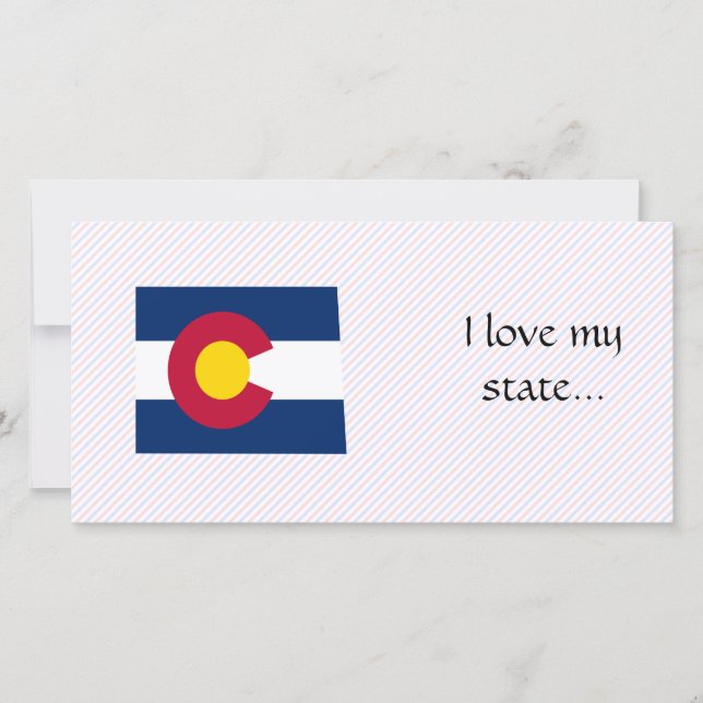 Colorado Flag Map (Front)