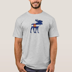 Colorado Flag Moose T-Shirt