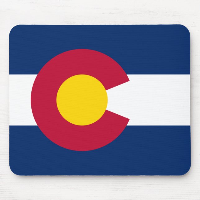 Colorado Flag Mouse Mat (Front)