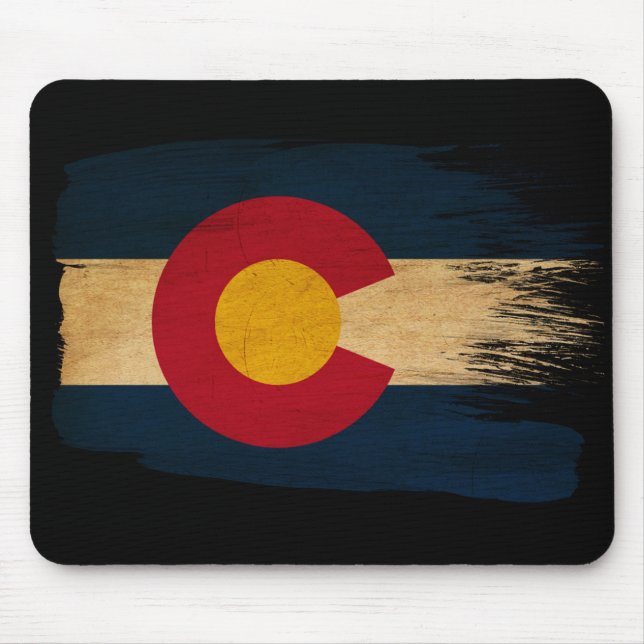 Colorado Flag Mouse Mat (Front)
