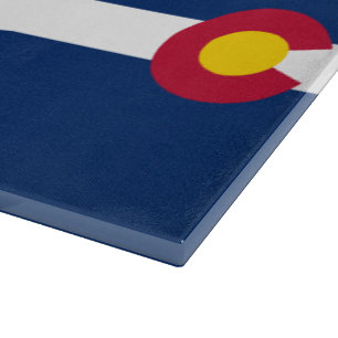 Colorado Flag Pattern Cutting Board