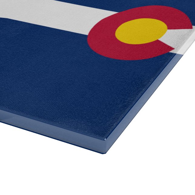 Colorado Flag Pattern Cutting Board (Corner)