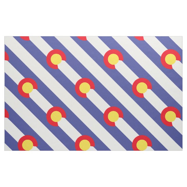 COLORADO Flag Pattern -.png Fabric (Yard)