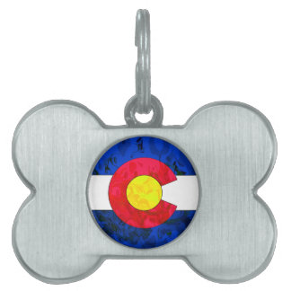 COLORADO FLAG PET NAME TAG