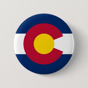 Colorado Flag Pinback Button