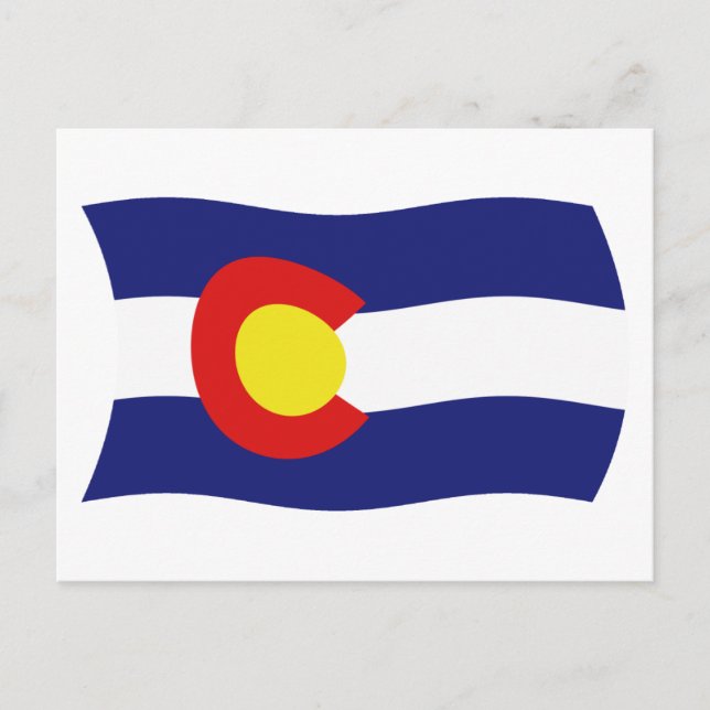 Colorado Flag Postcard (Front)