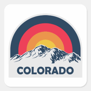 Colorado Flag Pride Square Sticker