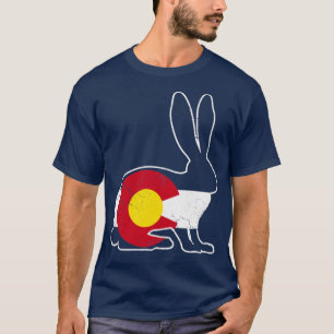 Colorado Flag Rabbit Bunny T-Shirt