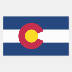 Colorado Flag Rectangular Sticker