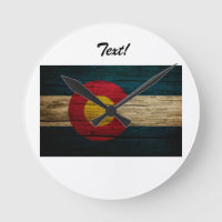 Colorado Flag Rustic Old Wood