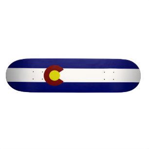 Colorado flag skateboard