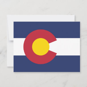 Colorado Flag Souvenir Centennial State Postcard