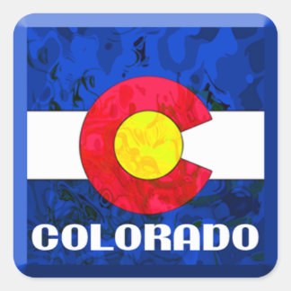 COLORADO FLAG SQUARE STICKER