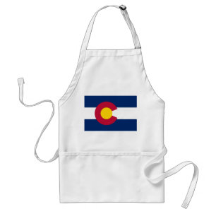 Colorado flag standard apron