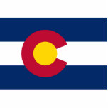 Colorado Flag Standing Photo Sculpture<br><div class="desc">The state flag of Colorado.</div>