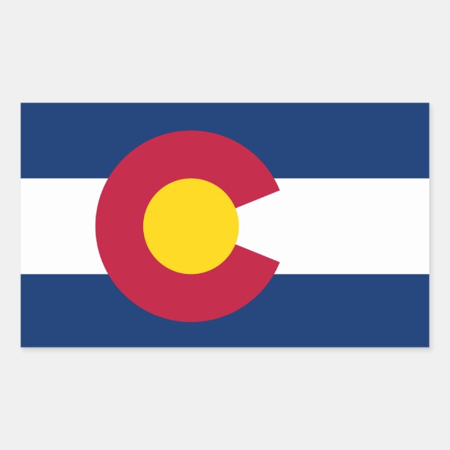 Colorado* Flag Sticker (Front)