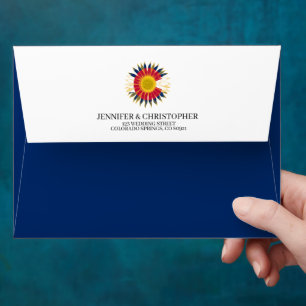 Colorado Flag Sunflower Envelope
