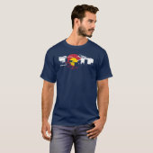 Colorado Flag T-Shirt - Denver Skyline - Rockies (Front Full)