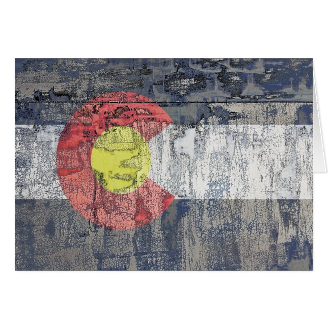 colorado flag textured wall (Front Horizontal)