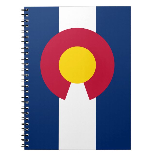 Colorado Flag, The Centennial State, Coloradans Notebook (Front)