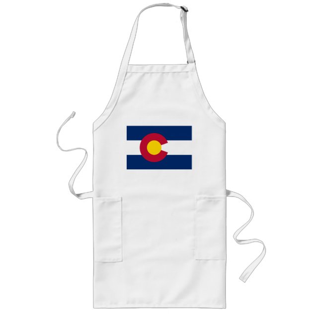 Colorado Flag The Centennial State Long Apron (Front)