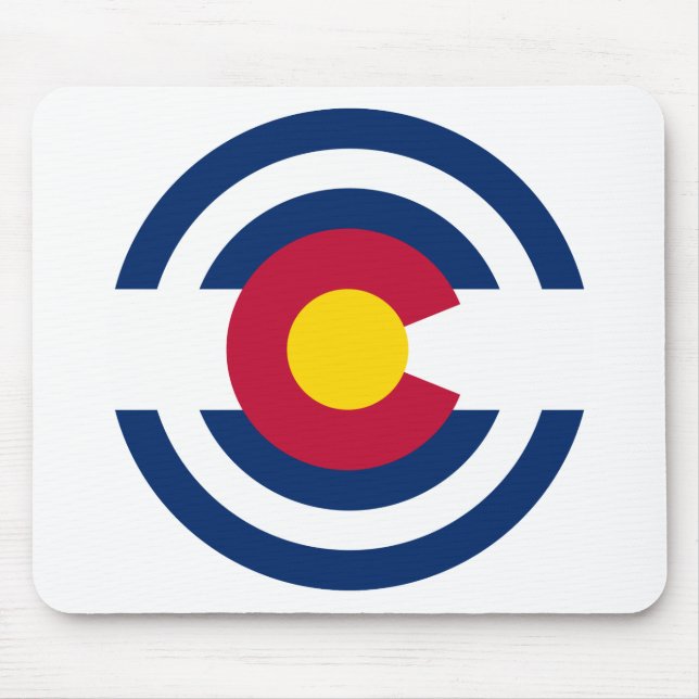 Colorado Flag Theme 00 Mouse Mat (Front)