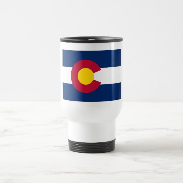 Colorado Flag Travel Mug (Center)