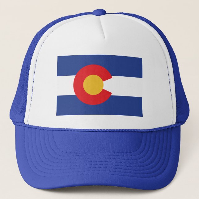 COLORADO-FLAG TRUCKER HAT (Front)