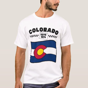 Colorado flag USA T-Shirt