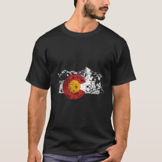 Colorado Flag Vintage Mountain T-Shirt