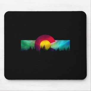 Colorado Flag Vintage Rocky Mountains Hiking Mouse Mat