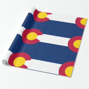 Colorado flag wrapping paper