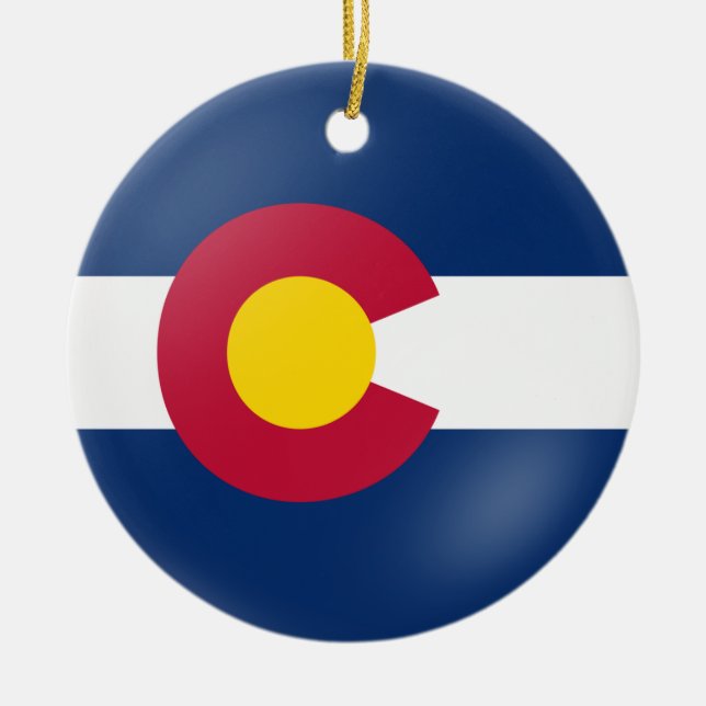 Colorado Flair Ceramic Tree Decoration (Front)