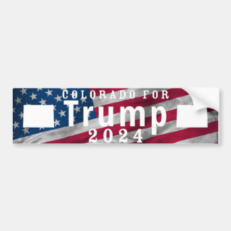Colorado For Trump Political Bumper Sticker