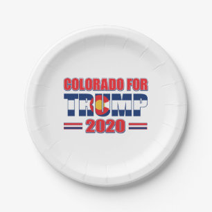 Colorado for Trump - Trump 2020 Paper Plate
