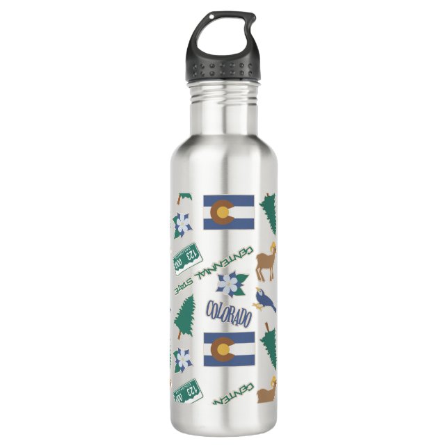 Colorado Fun Pattern 710 Ml Water Bottle (Front)