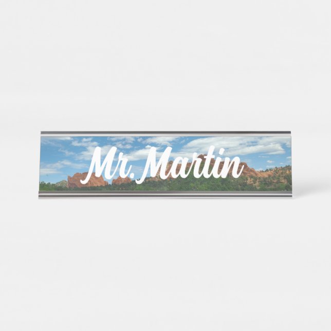 Colorado Garden of the Gods Name Plate (Front)