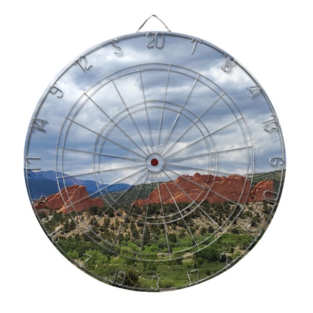 Colorado Garden of the Gods Red Rocks Dartboard (Front)