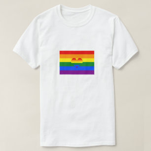 Colorado Gay Pride Rainbow Flag Heart GLBTQ Design T-Shirt
