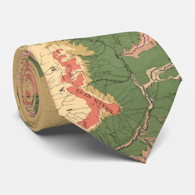 Colorado Geological Map Tie (Rolled)