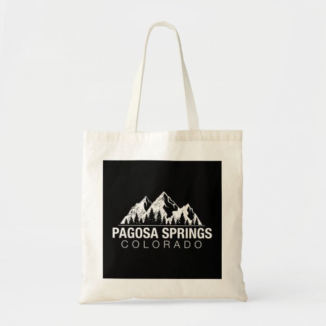 Colorado Gift - Pagosa Springs Pullover Hoodie Tote Bag (Front)
