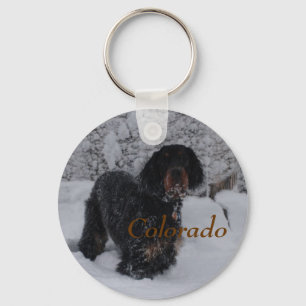 Colorado Gordon Setter Puppy Keychain