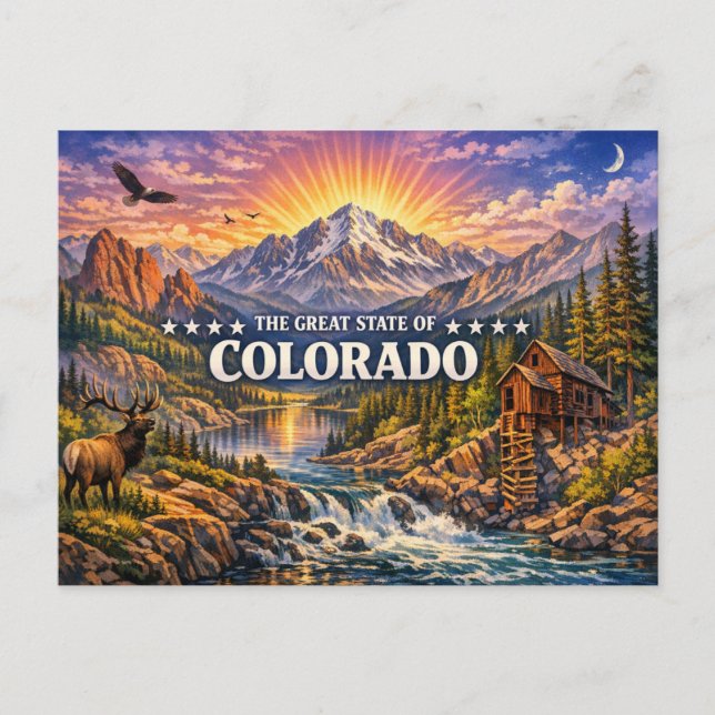 Colorado Greetings Postcard  (Front)