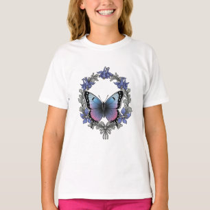 Colorado Hairstreak Butterfly And Blue Columbine  T-Shirt