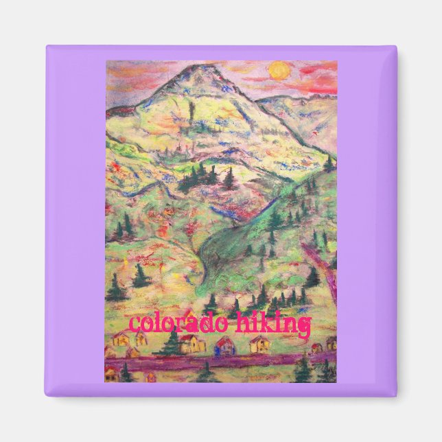 colorado hiking magnet (Front)