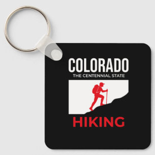 Colorado Hiking – The Centennial State USA Key Ring