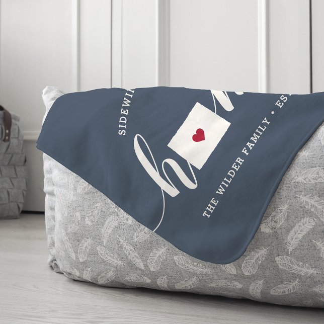 Colorado Home State Personalised Sherpa Blanket (Creator Uploaded)