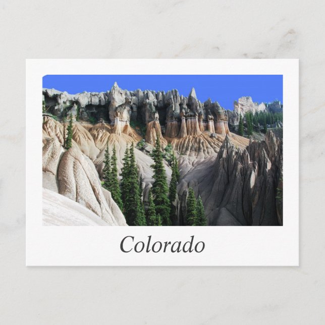 colorado hoodoos postcard (Front)