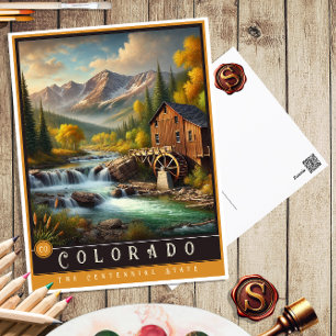 Colorado Hyper-Realistic State Postcard