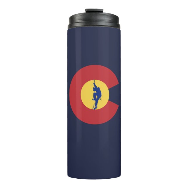 Colorado Ice Climbing Thermal Tumbler (Front)